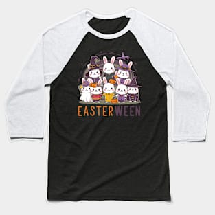 Cute Bunnies in Costumes Easterween Celebration Baseball T-Shirt
